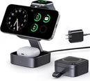 3 in 1 Wireless Charging Station for Apple Devices, Magnetic Foldable Travel Fast Charger Stand Compatible with MagSafe for iPhone 18/Air/17/16/15/14/13/12 Series, Apple Watch & AirPods Pro/4/3/2 photo 1