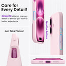 ORNARTO Compatible with iPhone 16 Plus Case 6.7, Slim Liquid Silicone 3 Layers Full Covered Soft Gel Rubber Phone Case Protective Cover 6.7 Inch, Chalk Pink — 5
