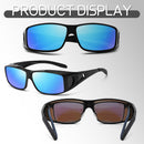 Polarized Fit Over Glasses Sunglasses for Men Women Driving Square Wrap Around Shades UV Protection Sun Eyewear PT2006 | 2pcs(black/Gray+black/Mirrorblue) | 62 Millimeters — 7