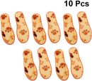 5 Pairs Winter Insoles for Shoes and Boots, Orange Artificial Wool Shoe Pads, 17cm Warm, Sweat-Absorbing, Odor-Resistant Inserts for Foot Comfort — 5