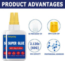 Super Glue 60g (2x30g),Fast Bonding Instant All Purpose Crazy Glue — 4