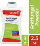 Leader Foot Powder, Moisture Absorbing, Talc-Free, Powder for Skin Folds & Most AF, Jock Itch, Prevents Recurrence, 2.5 Ounce — 6