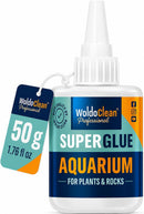 WoldoClean Aquarium Super Glue Gel 50g Fish Safe - Reef Coral Rock Plants — 1