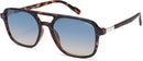 SOJOS Retro Aviator Sunglasses Womens Mens,Trendy Rectangle Shades SJ2202 | Tortoise Frame/Blue Grading Lens — 1