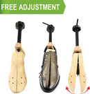 EchoDone 2 Way Cedar Shoe Trees For Men Wooden Shoe Stretcher Adjustable Unisex Shaper Large Size for Men and Women, Wood Shaper Women's Size 10 to 13.5 Man's Size 9 to 13 — 4