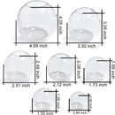 RESINWORLD Set of 4, 3", 2.5", 2", 1.7", 1.3", 0.9" Clear Silicone Sphere Molds, Large 3D Seamless Sphere Silicone… — 2