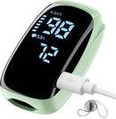 Finger Pulse Oximeter, Fingertip Blood Oxygen Saturation with Pulse Monitor Rechargeable, Accurate Spo2 Reading for Home, Outdoor Sports，Green — 1
