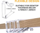 24 Pieces Transparent Clear Tablecloth Clips, Plastic Table Cloth Clips，Windproof Table Cover Holder Clamps，Table Cloth Holder for Christmas Home Wedding Party Indoor Outdoor Camping Picnic(24, Small) — 3