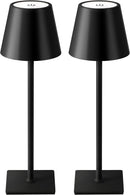 KDG 2 Pack Cordless Black Table Lamps, Rechargeable Portable LED Desk Lamps — 1