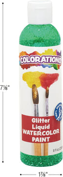 Colorations Paraben-Free Glitter Liquid Watercolor Paint, Vibrant Magenta | Glitter Watercolor — 5