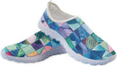 Daily Low Top Slip On Floral Print Sneaker Breath Mesh Insole Shock Absorb Thick Outsole Relax Leisure Shoe - Mosaic — 5