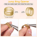 PAXCOO 4600Pcs Silver Jump Rings with Jump Rings Open/Close Tools for Jewelry Making and Necklace Repair (Assorted… — 3