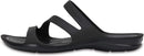 Crocs Women's Swiftwater Sandals | 9 | Black/Black — 8
