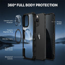 CENHUFO Magnetic Privacy for iPhone 16 Pro Case [Compatible with Magsafe] Full Body Phone Case Built-in 9H Tempered Glass Privacy Screen Protector and Camera Lens Cover, Shockproof Bumper - Black photo 3