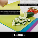 Nicole Home Collection Flexible Cutting Mats Set of 3 - BPA-Free Plastic Color-Coded Kitchen Chopping Boards,… — 2