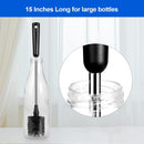 Bottle Brush, Long Stainless Steel Handle Water Bottle Brush Cleaner, Sports Bottle Scrubber, Kitchen Scrub Cleaning… — 7