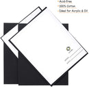 CONDA Black Canvas Panels 5x7 inch, Pack of 14, 100% Cotton Acid-Free, 8 oz Gesso-Primed, Art Boards for Oil & Acrylic Painting | 5"x7" — 5