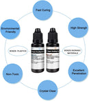 EDSRDXS 2x20ml Soft & Hard UV Resin Bonding Glue Kit with UV Light — 3