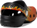 Crocs Kids Classic Graphic Clog – Black/Multi Flames — 5