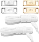 2 Pair Flat Shoelaces Replacement Laces for Air Force 1 Sneaker | White — 1