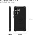 ROKFORM Rugged Protective Case Compatible with Galaxy S25 Ultra, Magnetic Cover with Twist Lock, Drop-Tested Armor (Black) — 7