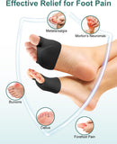 2 Pairs Metatarsal Foot Pads, Ball of Foot Cushions for Women Men Feet Pain Relief, Sesamoiditis, Metatarsalgia, Mortons Neuroma-Fabric Sleeves with Gel Inserts(Black, Small) 3