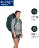Osprey Fairview 70L Women's Travel Backpack, Blue OS | Cascade Blue Torrent Blue — 2