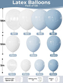 Dusty Blue Balloon Arch Kit, Baby Shower Decorations for Boy | Soft Pastel — 2