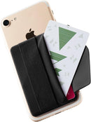 Sinjimoru Phone Grip Card Holder with Flap, Phone Wallet Stick on, Black photo 1