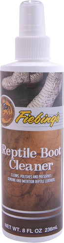 Fiebing's Exotic Leather Cleaner - Reptile Boot Cleaner (8oz) - Condition, Polish & Protect Boots, Purses, Shoes, Handbags & Accessories - Premium Care for Genuine & Imitation Exotic Leathers — 1