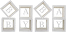 Baby Boxes with Letters for Baby Shower,Clear Baby Shower Decorations Block Boxes for Gender Reveal,Transparent Balloon Box Backdrop Birthday Party,4PCS (Pack of 2) | 4 Count (Pack of 2) — 1