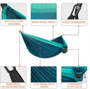 AnorTrek Camping Hammock, Super Lightweight Portable Parachute Hammock with Two Tree Straps Single or Double Nylon Travel Tree Hammocks for Camping Backpacking Hiking — 2