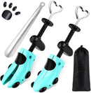 Shoe Stretcher, Plastic Pair of 4-way Adjustable Shoe Expander Shoe Tree Widener for Wide Feet Bunions | turquoise — 1