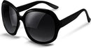 miyya Bug Eye Oversized Polarized Sunglasses Womens, Trendy Retro Sun Glasses for Women 2025, Oversized UV Protection Shades | Black/Black — 1