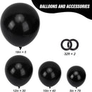 RUBFAC Balloons Black Balloon Arch for Black Birthday Decorations 154pcs — 2