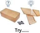 DC-BEAUTIFUL Impossible Puzzle Box 3D Brain Teaser Toy for Adults, Original Color Surprise Wooden Magic Box Gift Secret Box for Party Favor Birthday — 2