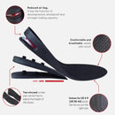 Height Increase Insole (1 Pair) 4 Layer Hell, Air Taller Cushion Shoe Lifts for Men and Women (2.75 Inch) Elevated, and Arch Support | Lifted, Insert, Comfort and Breathable Black — 4