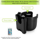 Accmor Stroller Cup Holder with Phone Holder, Bike Cup Holder, Universal Cup Holder for Uppababy Nuna Strollers, 2-in-1 Drinks Holder for Walker, Wheelchair, Scooter — 3