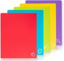 5 Pieces Flexible Plastic Cutting Board Mats with Food Icons, BPA Free Cutting Boards for Kitchen, Non Slip Cutting… — 1