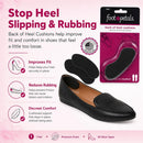 Foot Petals Womens Back of Heel Cushion - Black | 1 pair (Pack of 1) — 2