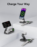 3-in-1 Charging Station for Apple Device, Qi2 25W Certified Magnetic Wireless Fast Charger Stand Compatible with MagSafe for iPhone 18/17/16/15/14/13/12/Air/Duo Series, Apple Watch & AirPods photo 6