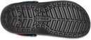 Crocs Kids' Classic Lined Kids Clog – Black/Multi — 4