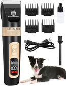 Petsaunter Dog Clippers for Grooming, 4-Speed & LCD, Low Noise Electric…