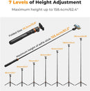 K&F CONCEPT 62'' Phone Selfie Stick Tripod photo 2