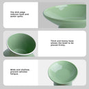 Ceramic Elevated Cat Food Bowls,6.2" Wide,2-Pack,Green — 4