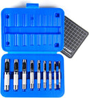 OWDEN 9 Pieces Leather Hollow Punch Set (1/8"-1/2") with a Cutting mat. — 1
