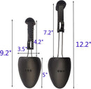 Shoe Trees for Sneakers Shaper Plastic Men Shoe Stretcher Shape Boot Holder Prevent Creasing | black | 12 — 2