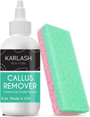 Karlash Callus Remover Gel for Feet and Foot Pumice Stone Scrubber Kit Remove Hard Skins Heels and Tough Callouses from feet Quickly and Effortless 4 oz (4 Ounce) — 1
