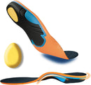 Plantar Fasciitis Relief Insoles Men Women High Arch Support Shoe Inserts,240+lbs Comfort EVA Orthotics Insert Absorb Shock Work Boot Shoe Insole for Flat Feet, Pronation, Heel & Foot Pain - Black — 1