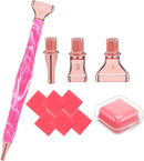 Diamond Art Tools Diamond Painting Accessories Kits with Screw Metal Tip Diamond Painting Pen Drill Bead Dot Pens for Art Craft Nail No Longer Loose (Pink Pen Rose Gold 3) — 6